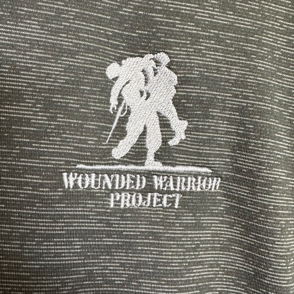 Puma Gray Performance Wounded Warrior Project Polo Shirt - Picture 4 of 6